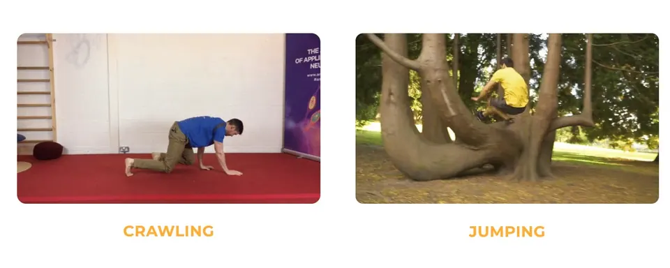 Crawling and Jumping