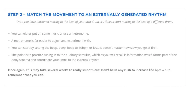 Step 2 to Improve Coordination